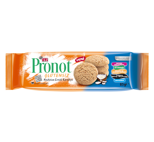 Pronot Glutensiz Hindistan Cevizli Kurabiye – 12 Paket